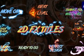 Dynamic 2D FX Titles | After Effects 44260763