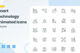 Animated Smart Technology Line Icons 29704146