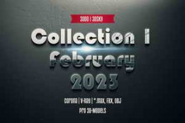 3DDD - 3DSky Pro 3D-Models Collection 1 February 2023 [Corona|V-Ray|*.max, FBX, OBJ]