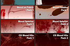 FX Elements Blood on Body Fabric and Splatter Pack 1