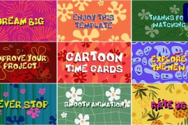 Cartoon Time Cards | Premiere Pro MOGRT 46532946