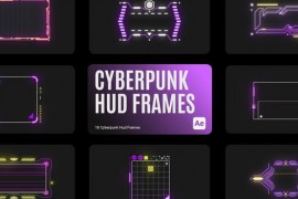 Cyberpunk HUD Frames for After Effects 43616123