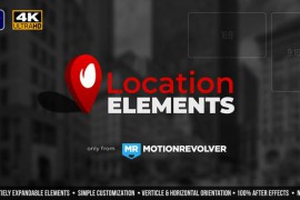 Map Pin Location Elements | MOGRT for Premiere pro 50219827