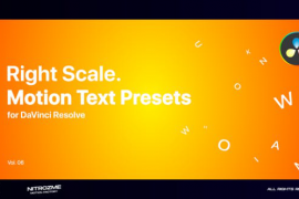 Right Scale Motion Text Presets Vol. 06 for DaVinci Resolve 47045390