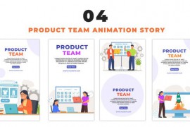 Product Team Flat Design Character Instagram Story 48660942