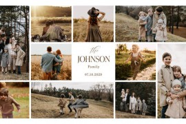 Family Photo Collage Video Template 51825418