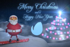 Santa - Christmas Snowboard 21073887