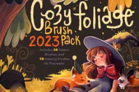 Kate Pellerin Poopikat – Cozy Foliage Brush Pack For Procreate
