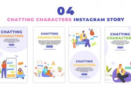 Social Media Chat Character Design Instagram Story 48057953