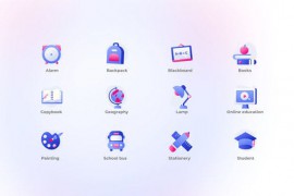 Education - Gradient Icons 47728293