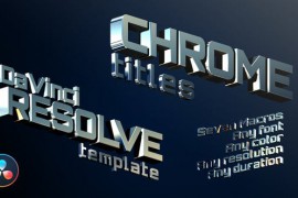 Chrome Titles | DaVinci Resolve 30107248