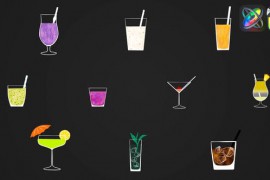 Cocktail Animated Stickers for FCPX 51569457