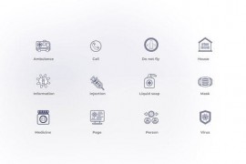 Coronavirus Prevention - Outline Icons 46780580