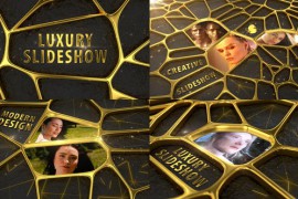 3d Luxury Golden Slideshow 43968995