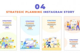 Vector 2D Character Corporate Strategic Planning Instagram Story 48622449