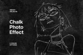 Chalk Art Photo Effect for Photoshop