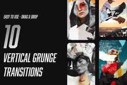 Free Download:Vertical Grunge Transitions 62965370