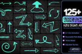 125 Sketch Hand Drawn Arrows Mogrt 52308106