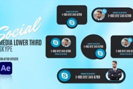 Social Media Lower Thirds - Skype 48803975