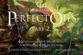 Free Download:Cubebrush – The Perfect Oils. Part 2 – 46 Mixer Brushes