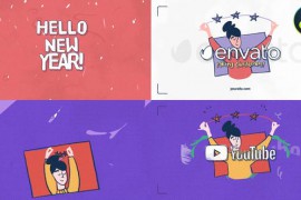 Hand-Drawn Flat Christmas Logo for DaVinci Resolve 49134744