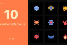 Superhero Icons for Premiere Pro Vol. 02 45508895