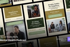 Social Media Reels - Mental Health Podcast After Effects Template 48670981