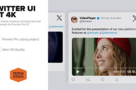Twitter Tweets Animated Interface Kit 4K 48671629
