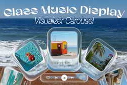 Free Download:Glass Music Display Visualizer Carousel 64311394