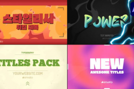 Action Typography Titles for After Effects 47515212