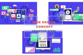 Web Design Concept Animation 43333178