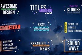 Modern Titles for After Effects 36587012