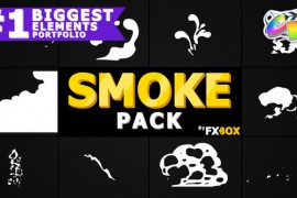 Cartoon Smoke Elements And Transitions | FCPX 23510849
