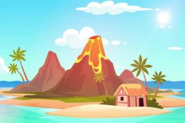 Cartoon Animated I-lend 4k landscape background 44258078
