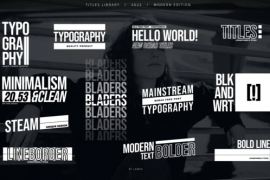 Modern Typography Titles | DaVinci Resolve 39414568