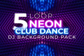 Neon Club Dance Dj Background Pack 49326663