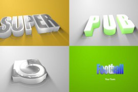 3D Clean Logo Reveal 47174741