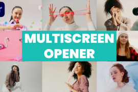 Rhythmic Multiscreen Dynamic Opener & Split Screen Slideshow | MOGRT 48965837