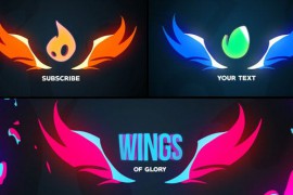 Fire Wings Cartoon Logo Reveal Animations [Premiere Pro] 43388152