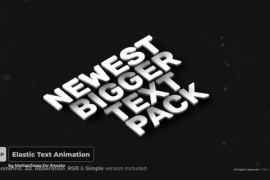 Elastic Text Animation \ FCPX 52428079