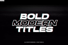 Glitch Modern Titles \ AE 42948426