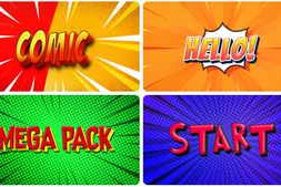 Free Download:Comic Book Pop Art Text Effects & Backgrounds Pack 62967685