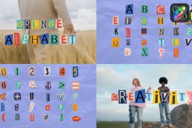 Grunge Alphabet for FCPX 48673877