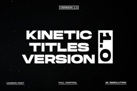 Kinetic Titles 2.0 | After Effects 49176917