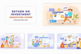ROI Concept Flat Vector Design Animation Scene 48802803