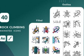 Rock Climbing Animated Icons | After Effects 51419731