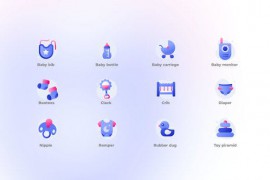 Baby - Gradient Icons 47725613