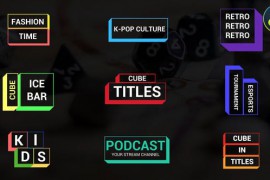 Cube Titles for DaVinci Resolve 45167684