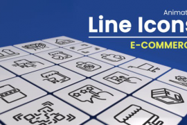 50 Animated E-Commerce Line Icons 49398252