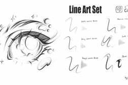 CubeBrush – Line Art Brushes for Clip Studio Paint by elizmil